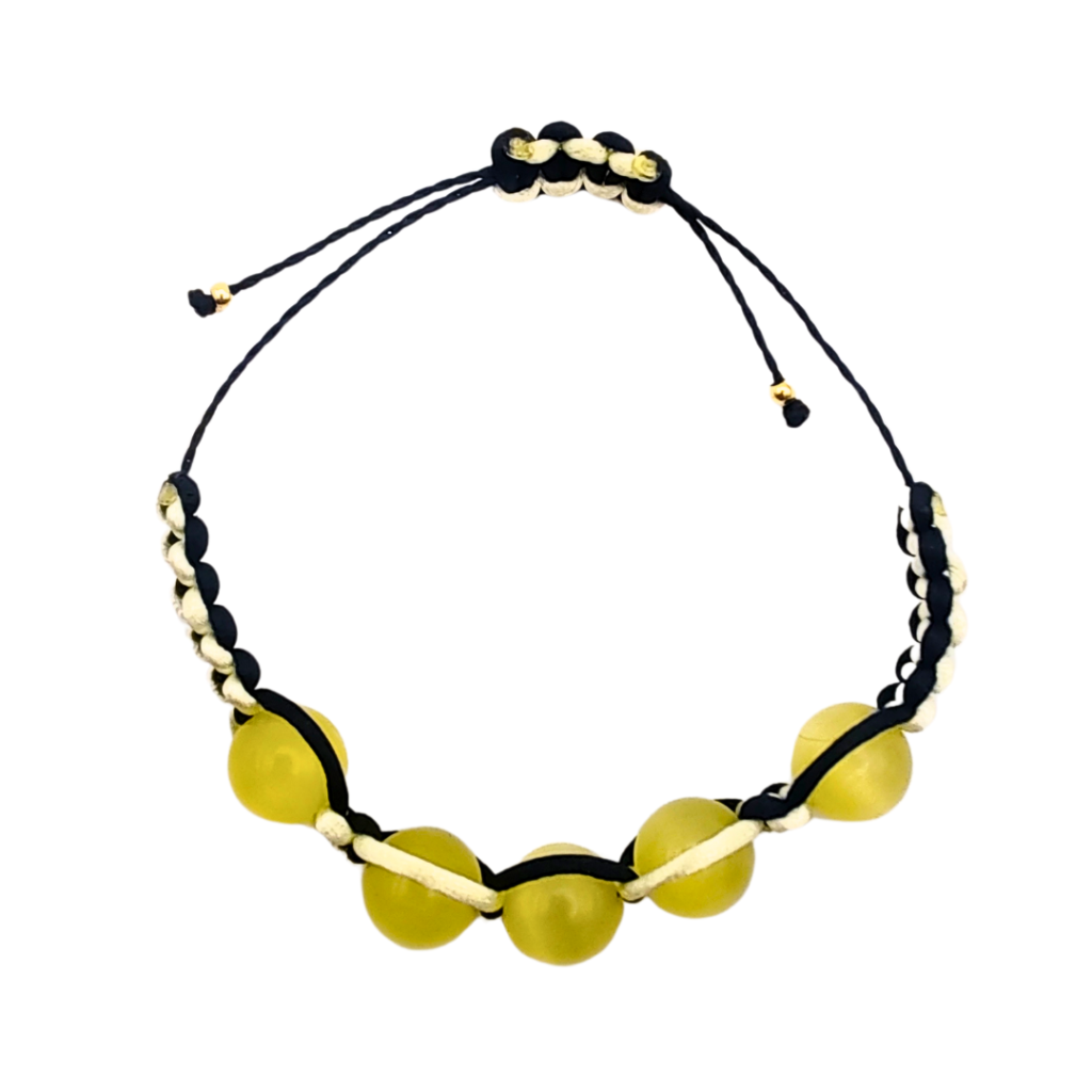 Energiza.ME - Pulseira Alto Astral Olho de Gato Amarelo 1 Pulseira Alto Astral Olho de Gato Amarelo - Energiza.ME