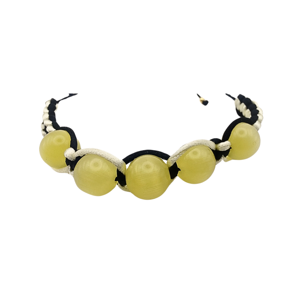 Energiza.ME - Pulseira Alto Astral Olho de Gato Amarelo 2 Pulseira Alto Astral Olho de Gato Amarelo - Energiza.ME