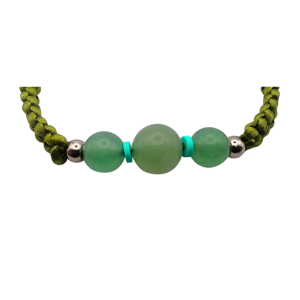 Energiza.ME - Pulseira Boa Sorte e Fortuna Jade Aventurine 2 Pulseira Boa Sorte e Fortuna Jade Aventurine - Energiza.ME