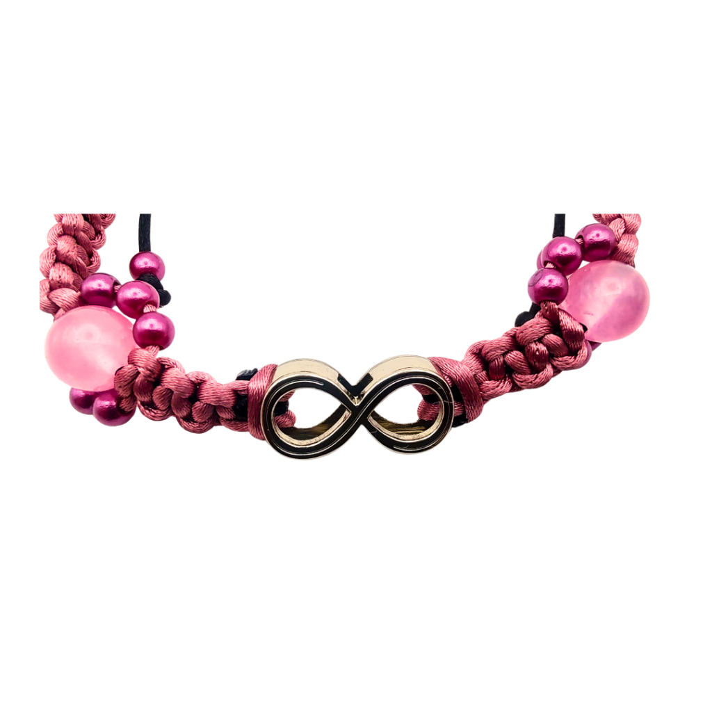 Energiza.ME - Pulseira Calma Infinita Jade Rosa 3 Pulseira Calma Infinita Jade Rosa - Energiza.ME