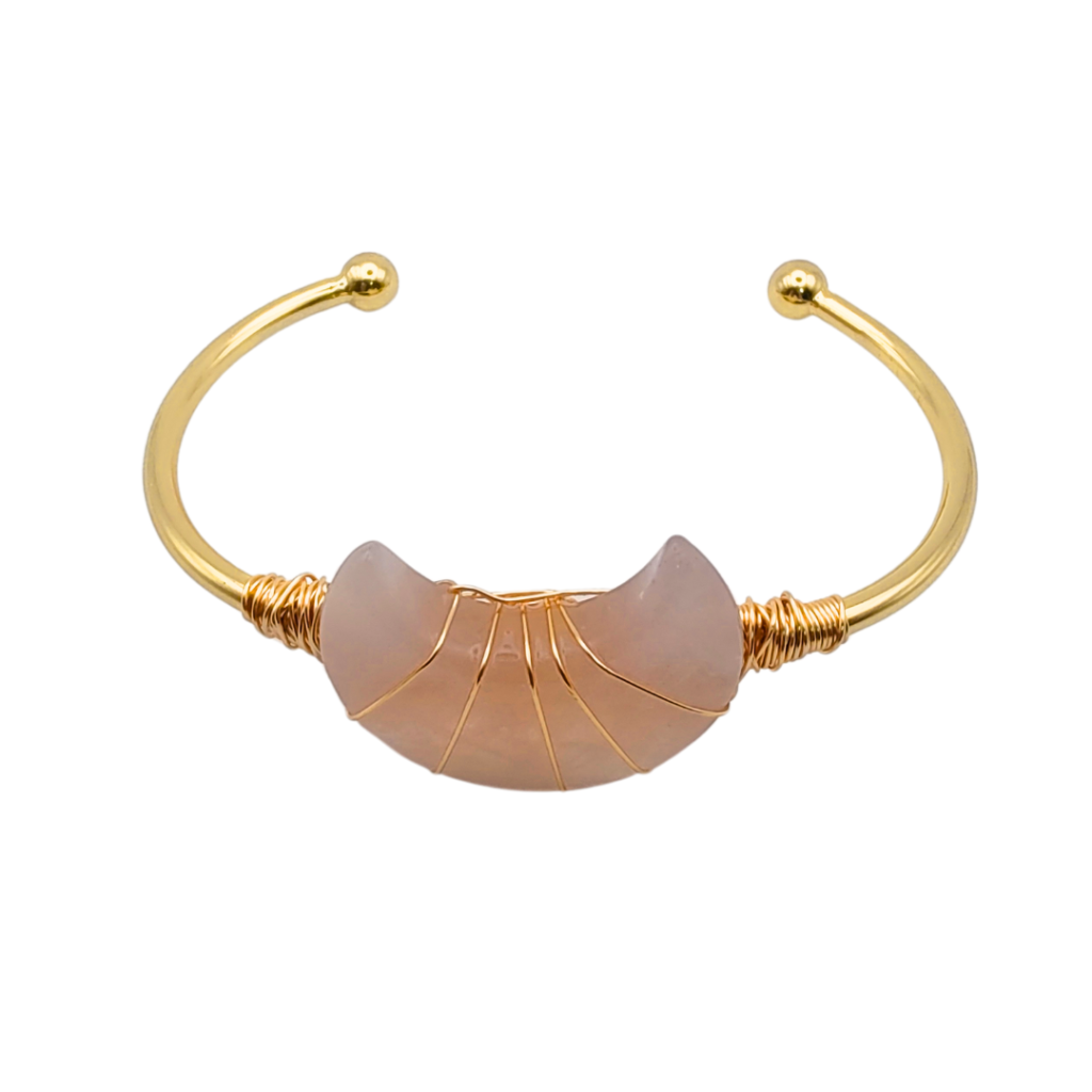 Energiza.ME - Bracelete Lua Serena Quartzo Rosa 1 Bracelete Lua Serena Quartzo Rosa - Energiza.ME