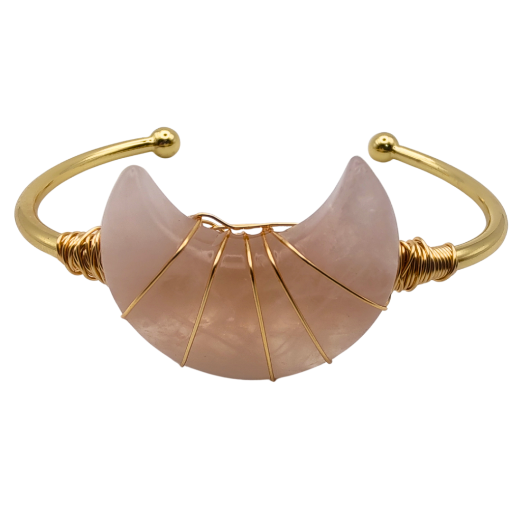 Energiza.ME - Bracelete Lua Serena Quartzo Rosa 3 Bracelete Lua Serena Quartzo Rosa - Energiza.ME