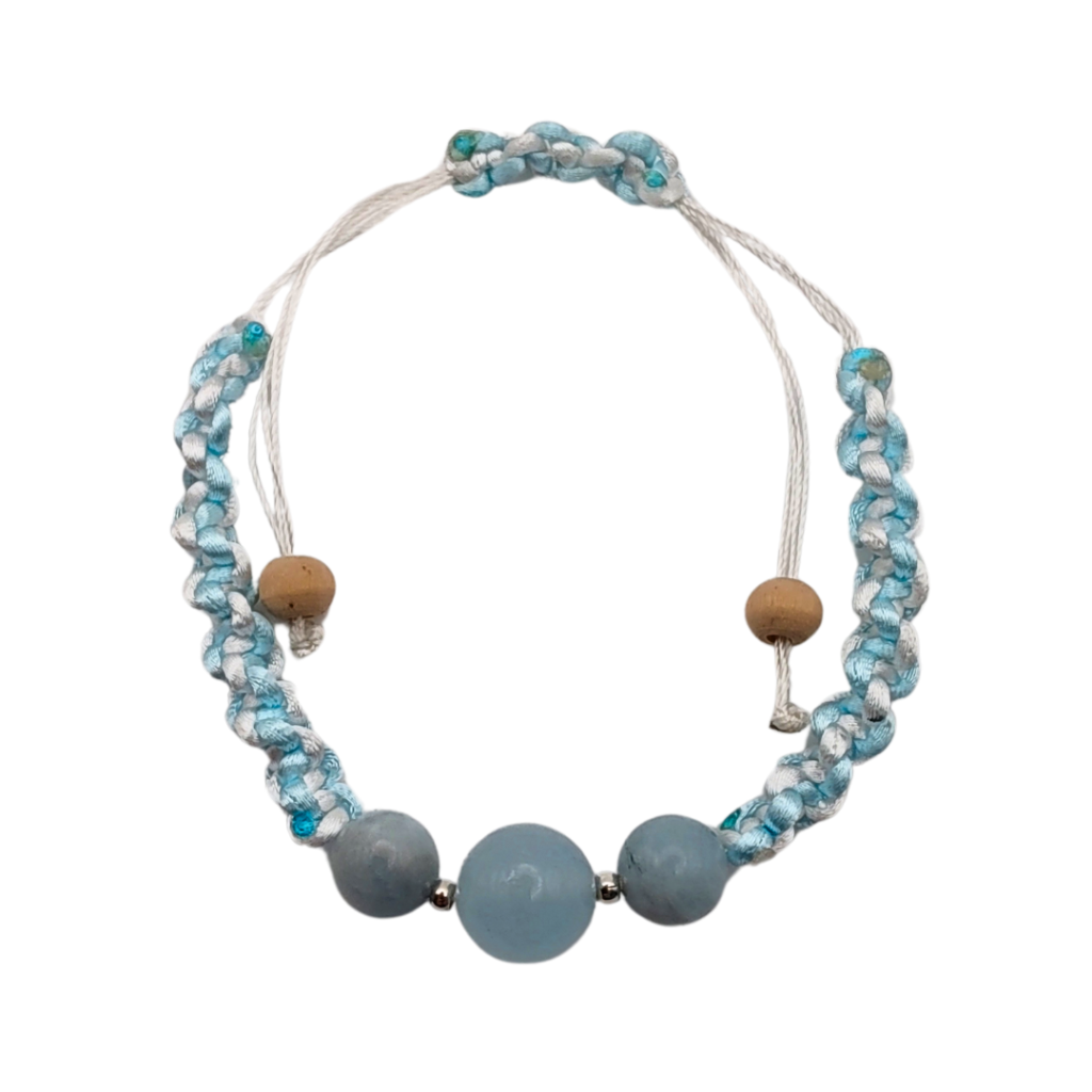 Energiza.ME - Pulseira Coragem Aquamarine 1 Pulseira Coragem Aquamarine - Energiza.ME